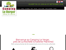 Tablet Screenshot of campingleverger17.com